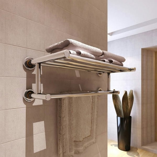 Berkfield Stainless Steel Towel Rack 6 Tubes
