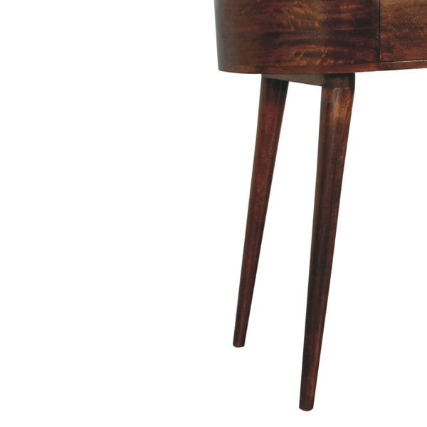 Artisan Furniture Solid Wood California Walnut Rounded Small Console Table