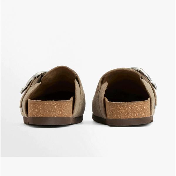 Barbour KYRA CLOSED Mules Sandals   in  Taupe