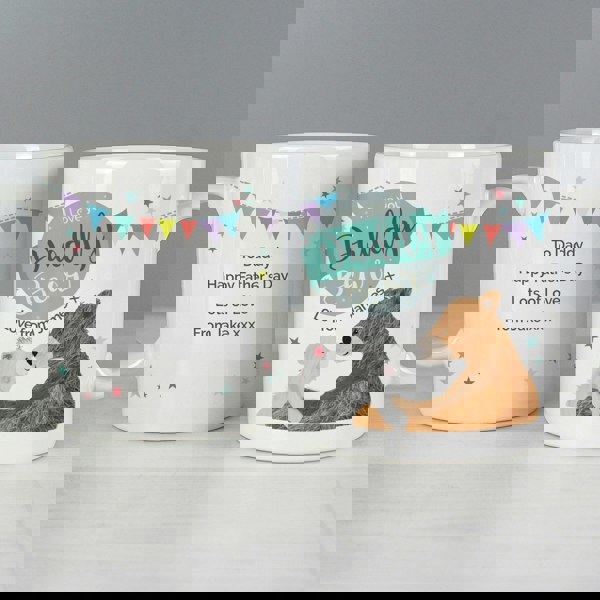 Personalised Memento Company Personalised Daddy Bear Bunting Mug