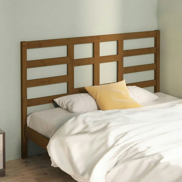 Berkfield Bed Headboard Honey Brown 166x4x104 cm Solid Wood Pine