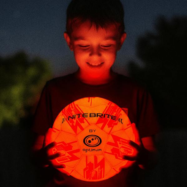 LED Light-Up Football Size 5 – Glow in the Dark - Optimum