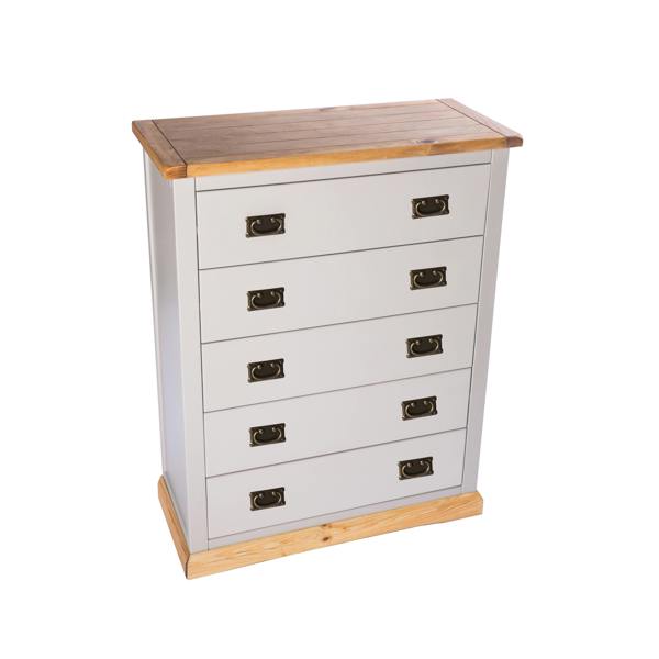 Cabinet Bits Bomporto 5 Drawer Chest of Drawers Bras Drop Handle