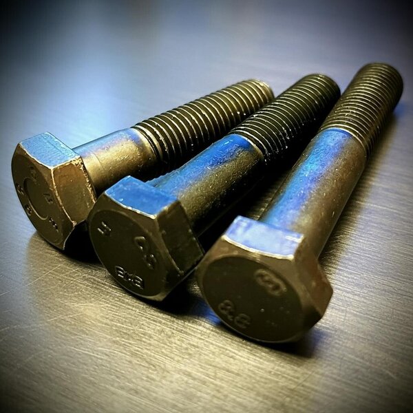 Fixaball M12x1.5P Fine Hex Bolt High Tensile 8.8 Self Colour Over 110mm