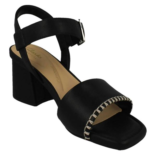 Clarks Ladies Clarks Square Toe Sandals Siara 65 Buckle