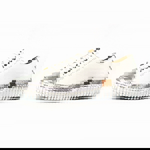 Lunar Womens Starlet II Leather Plimsolls - White