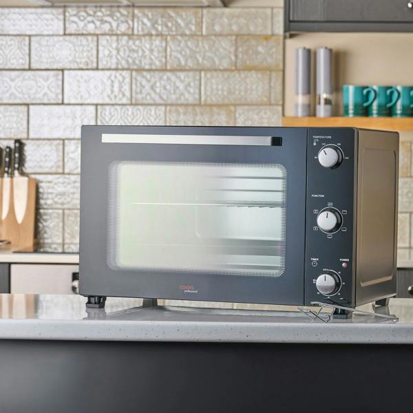 Cooks Professional 48L Mini Oven | Black / Silver