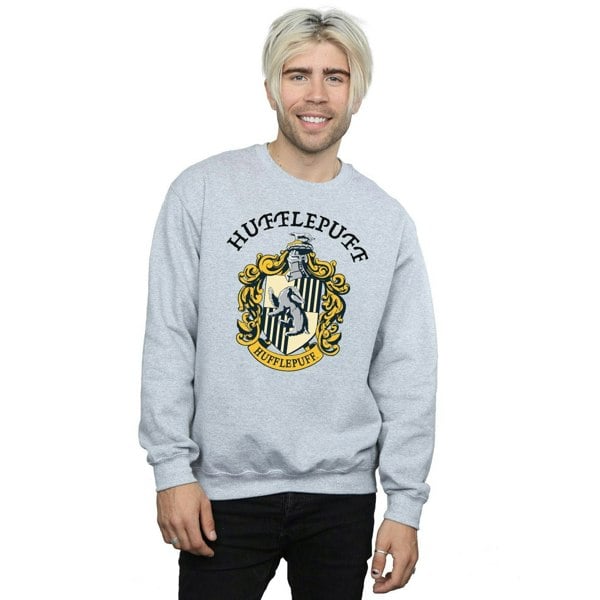 Harry Potter Mens Hufflepuff Sweatshirt - Sports Grey