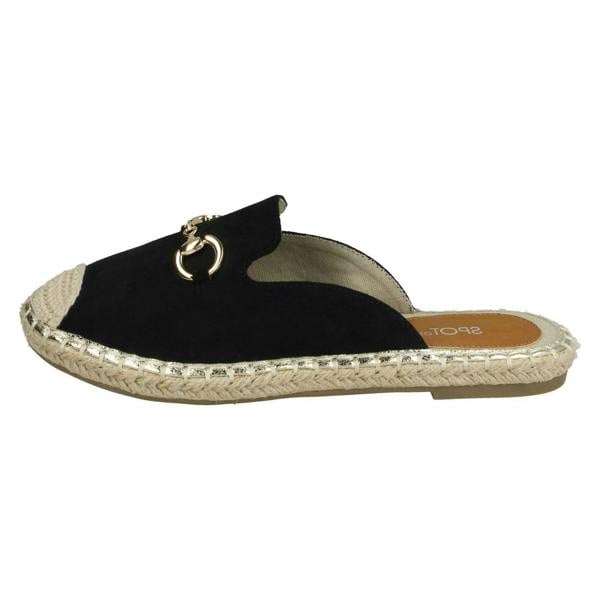 Spot On Ladies Spot On Closed Toe Espadrilles F2261