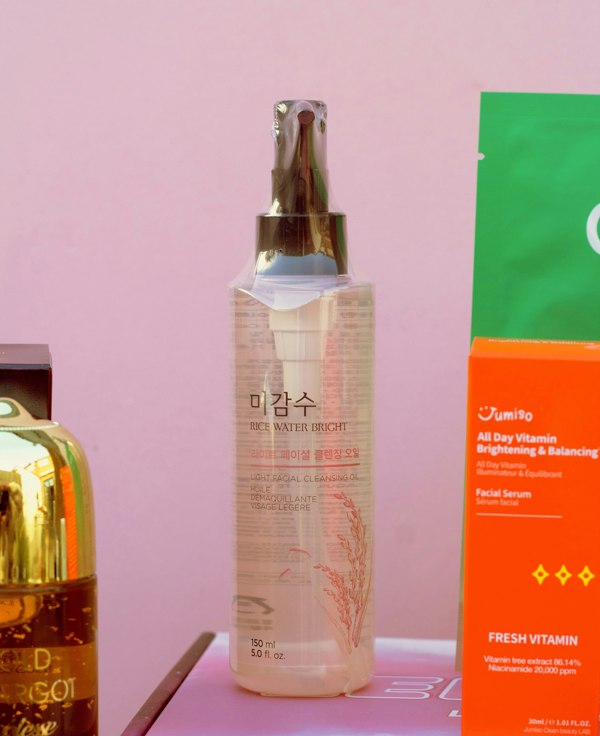 The Face Shop Rice Water Bright Cleansing OilLengbox 10 Step Korean Skincare Routine Set - Radiance & Glow
