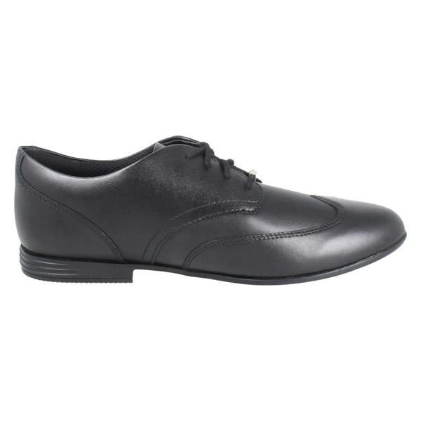 Clarks Girls Clarks Wingtip Lace Up School Shoes Finja Wing