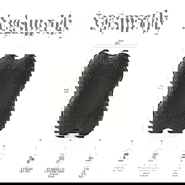 Myga Black Yoga Support Jellies – 2 Pack