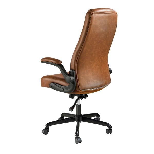 Angel Cerdá Brown leatherette  swivel office chair 4223