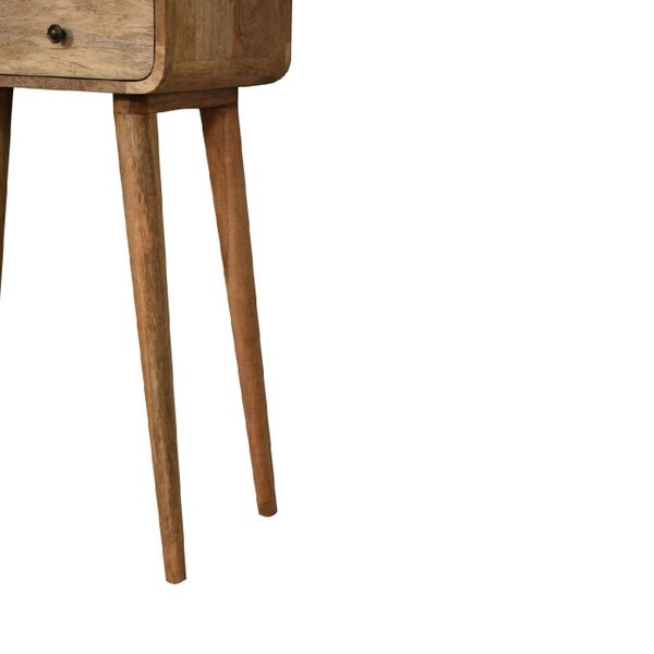 Wyld Haus Peschiera Mini Curved Oak Mango Wood Console Table