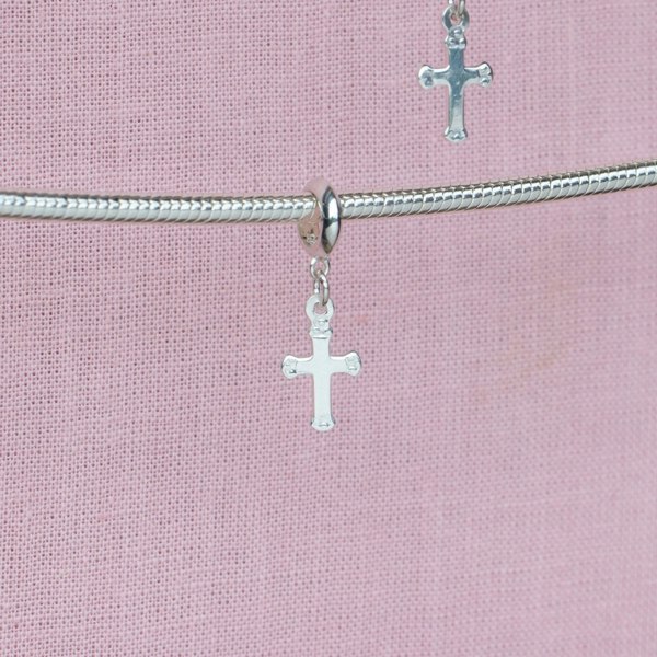Sterling Silver Cross Charm - MYLEE London