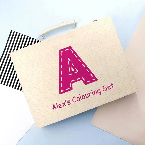 Personalised Children's Colouring In Set - product in use