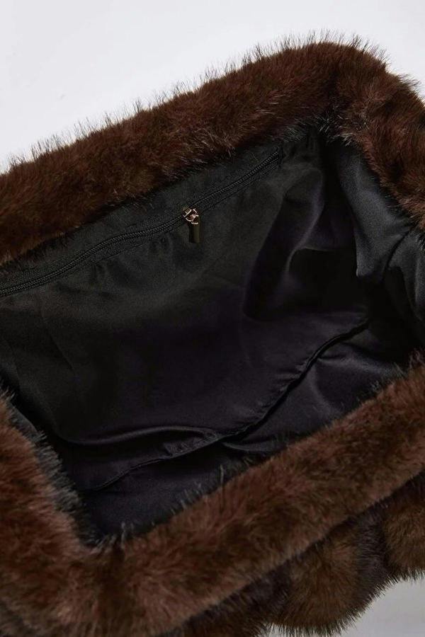 WOVCOR Faux Fur Women's Shoulder Bag