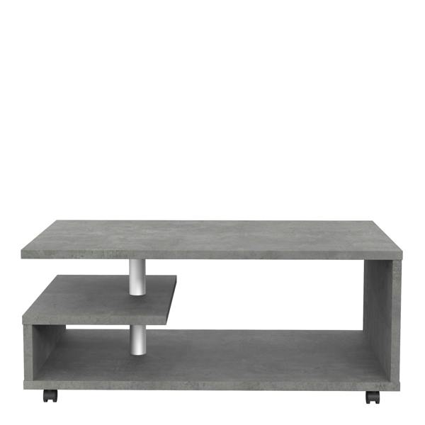 Wyld Haus Salford Grey Wooden Coffee Table Open Shelf