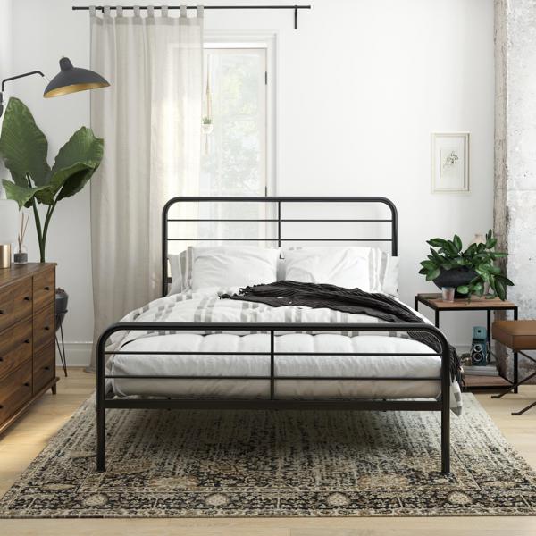 Dorel Home Millie Metal Bed Black - Double