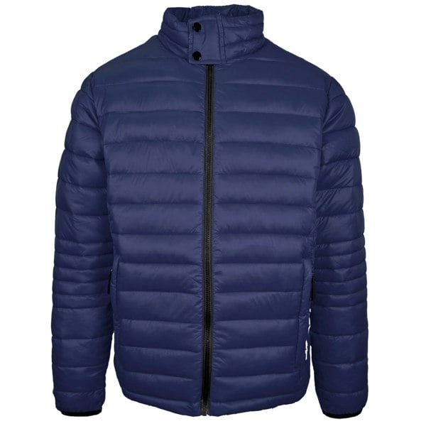 Plein Sport Plain Padded Jacket - Navy Blue