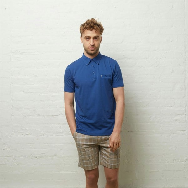 Gabicci V54GX18 Mens Ladro Jersey Polo Shirt Gabicci Vintage - SAPPHIRE