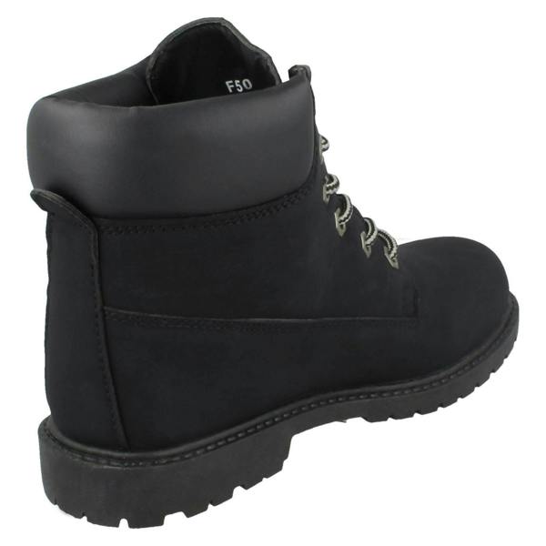 Spot On Ladies Spot On Military Combat Ankle Boots