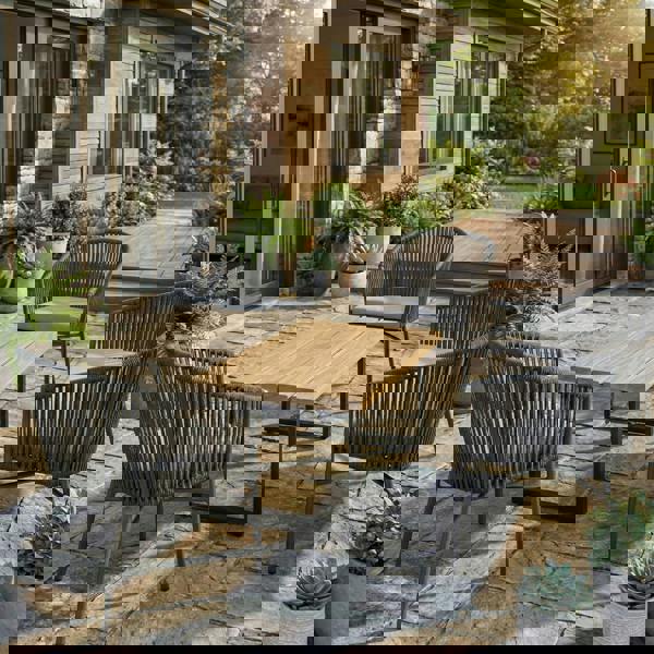 TRL Furniture Slatted Solid Oak Outdoor Coffee Table