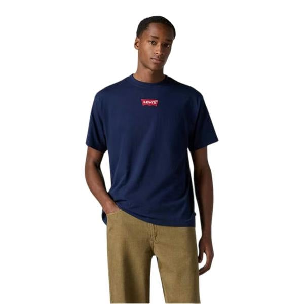 Levis Mens Bold Logo Regular T-Shirt - Navy - 