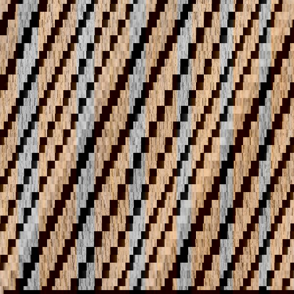 Monstershop Acoustic Slat Wall Panel - Light Walnut