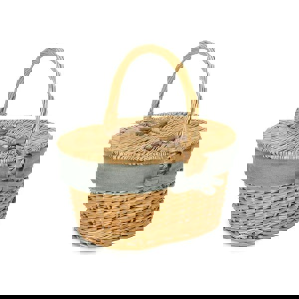 Wicker Picnic Baket with Lining