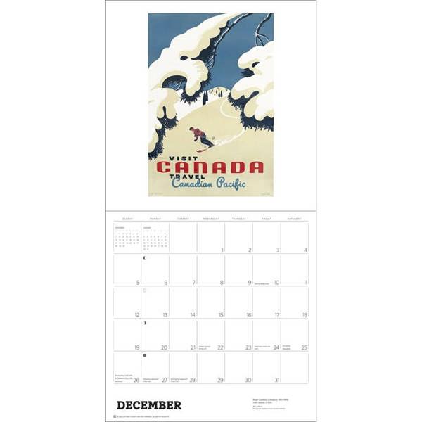 Canada, Vintage Travel Posters Calendar 2027, Wall Calendars, Month To View, Travel, Gift