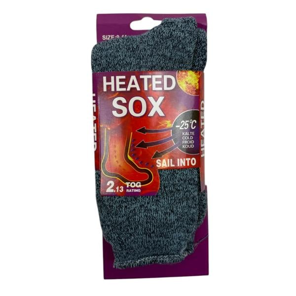 Ladies Heated Thermal Socks - Pack of 3 - AT291