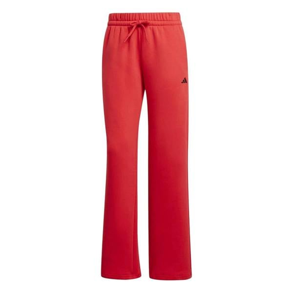 Adidas Womens/Ladies Fleece Sweatpants - Ruby Red/Black - 