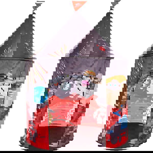 Trespass Childrens/Kids Chateau Play Tent With Packaway Bag - Space Print - 