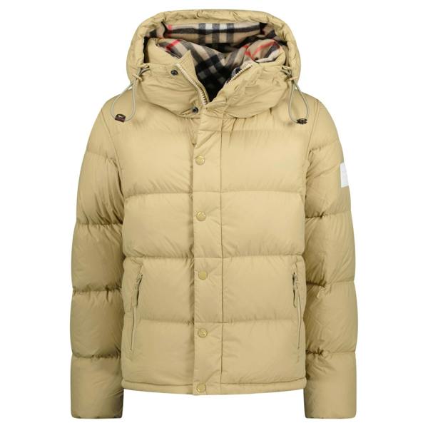 Burberry 'Lockwell' Hooded Check Down Jacket Beige - chancefashionco