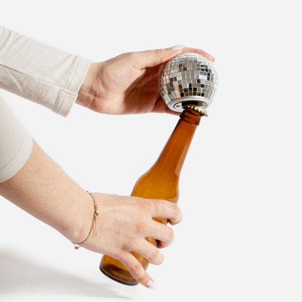 Love Frankie Disco Ball Bottle Opener