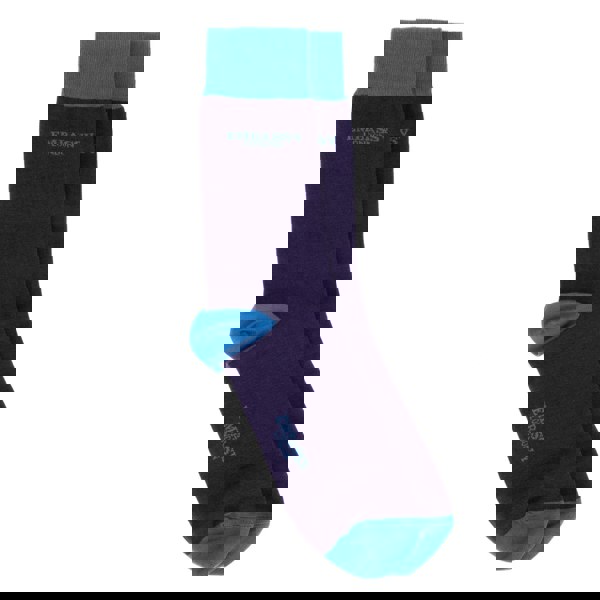 Embassy London Socktopus - Embassy Mix - Women's 3 pack cotton socks size UK 3 to 7 in brand emblem