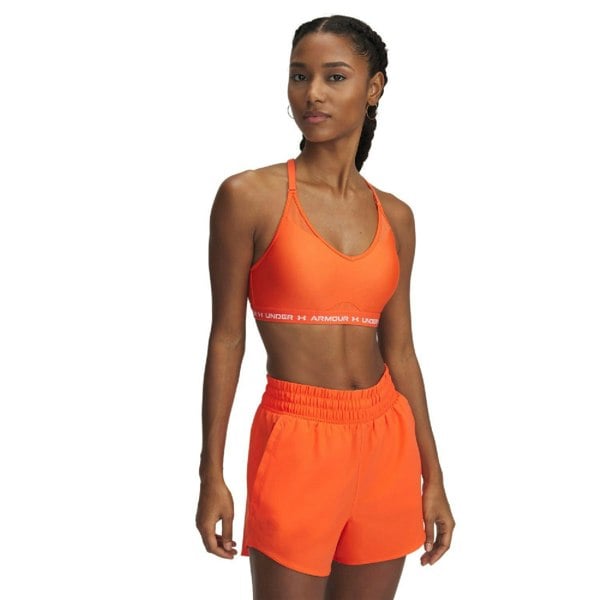 Under Armour Womens Cross Back Sports Bra - Orange