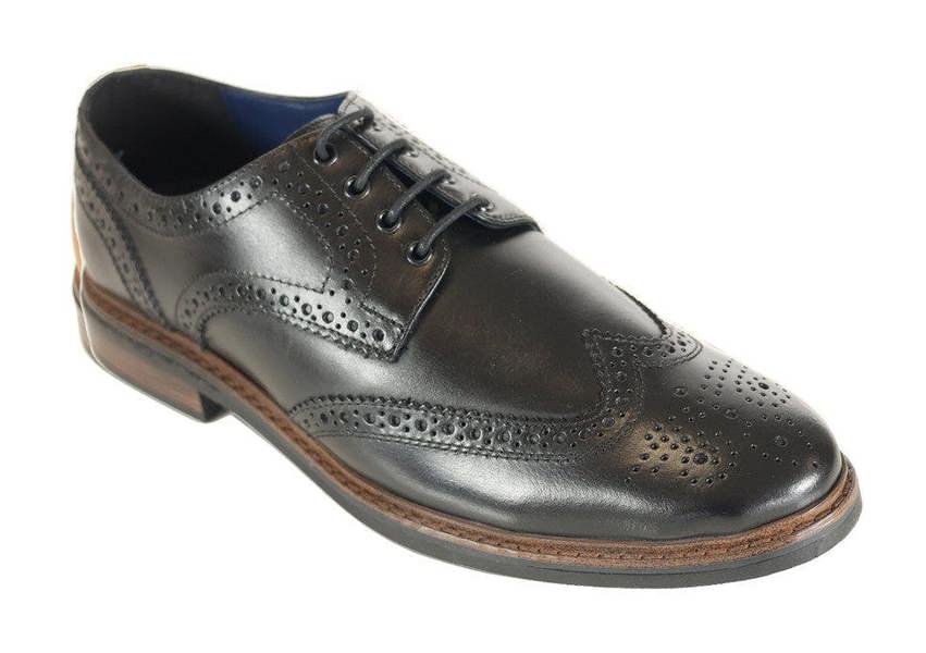 Front London Morrison Brogue Shoes - Black
