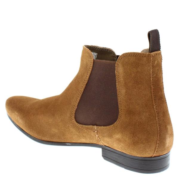 Thomas Crick Red Tape Crick Stanway Suede Pointed Leather Mens Ankle Chelsea Boots