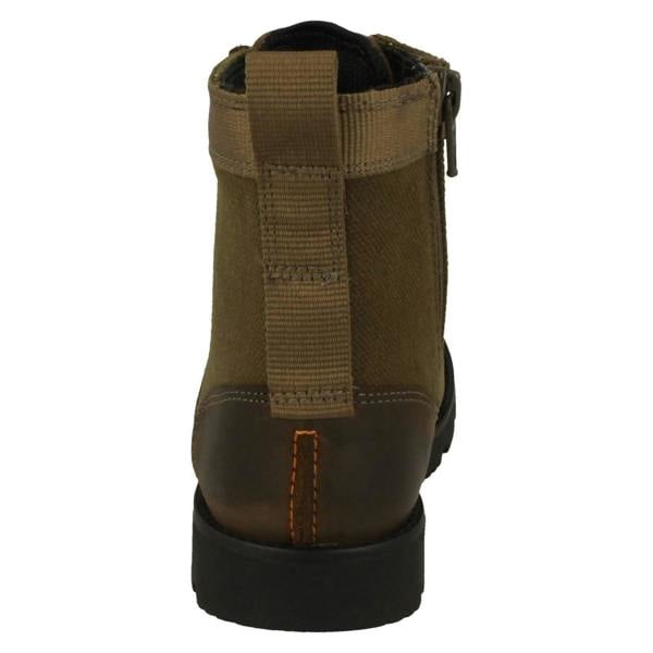 Clarks Boys Clarks Lace Up Combat Style Boots Heath Chard K