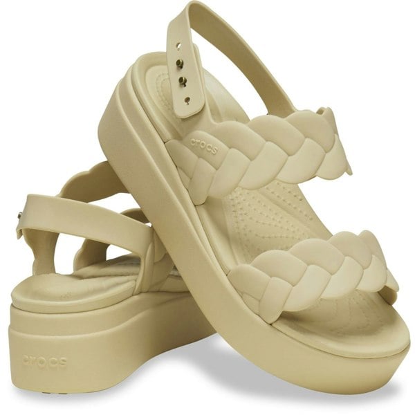 Crocs Brooklyn Woven Thermoplastic Women's Chai Sandals
