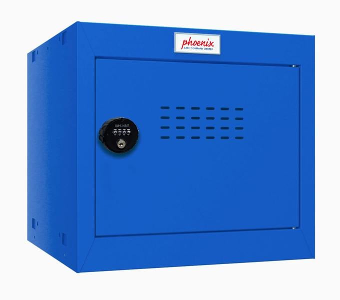 Phoenix Safe Phoenix CL0344BBC Size 2 Blue Cube Locker with Combination Lock