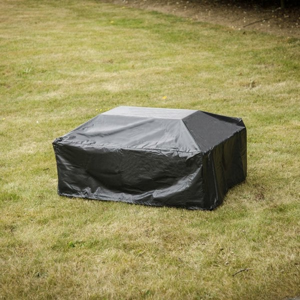 Outdoor Rated Fire Pit Cover for ys12105 - Black PVC 850mm x 320mm Water & Rain - LoopsDirect