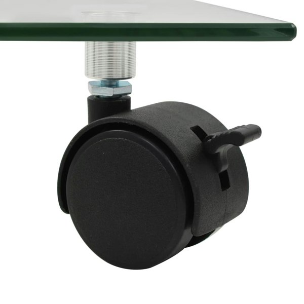 Berkfield Plant Rollers 2 pcs Tempered Glass 35x35 cm Square