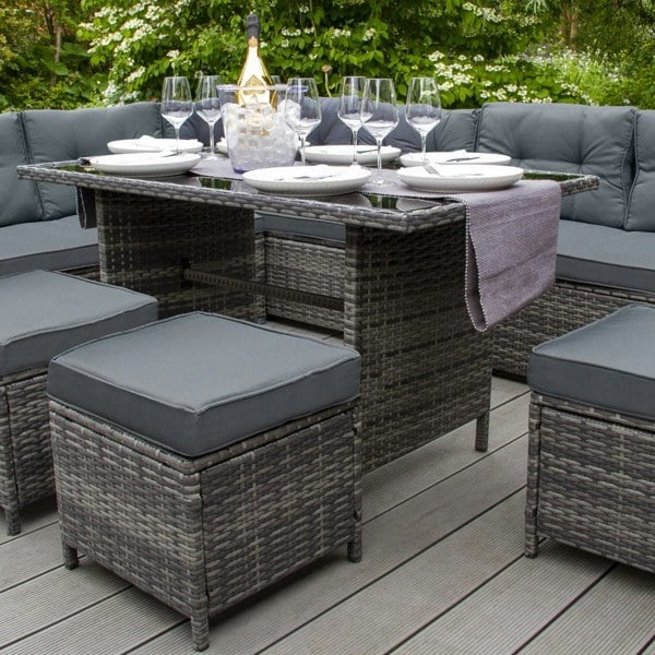 Jardi Rattan Corner Set - Grey