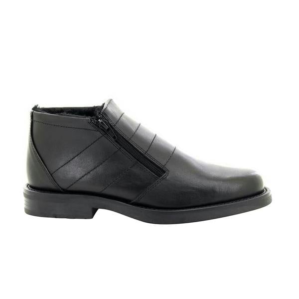 Roamers Mens Twin Zip Thermal Lined Boots - Black - 