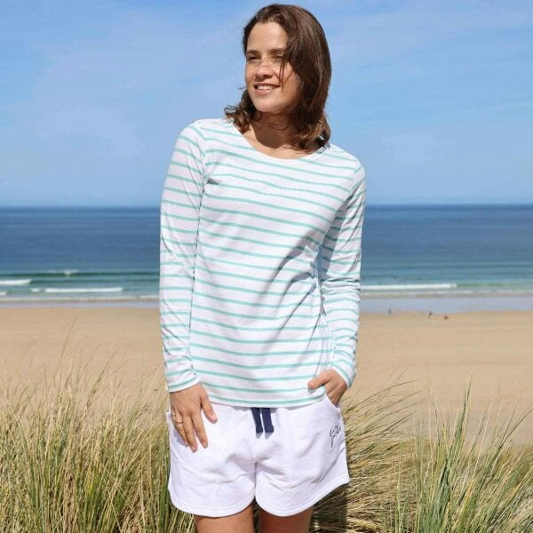 Lazy Jacks LJ97 - Long Sleeve Striped Breton - Peppermint