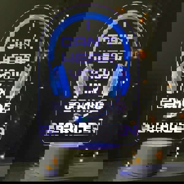 Personalised Memento Company Personalised Blue Gaming LED Colour Changing Night Light