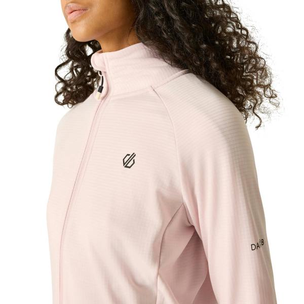 Dare 2B Womens/Ladies Lowline Core Stretch Full Zip Midlayer - Pink Haze - 